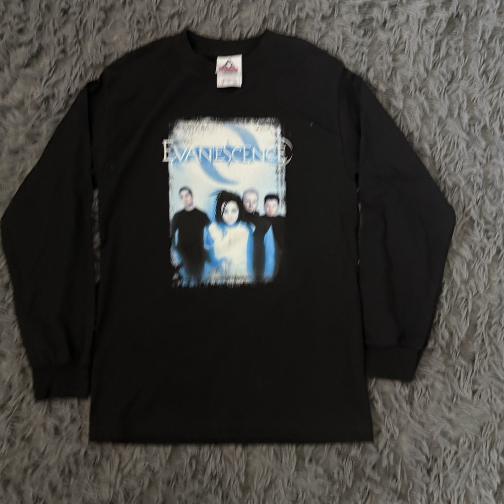 Vintage Evanescence Fallen Euro Tour 2003 Band Long Sleeve Y2K Nu Metal Mens S